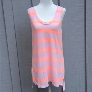 GAP NWT Neon Peach Racerback Tunic Tank Top